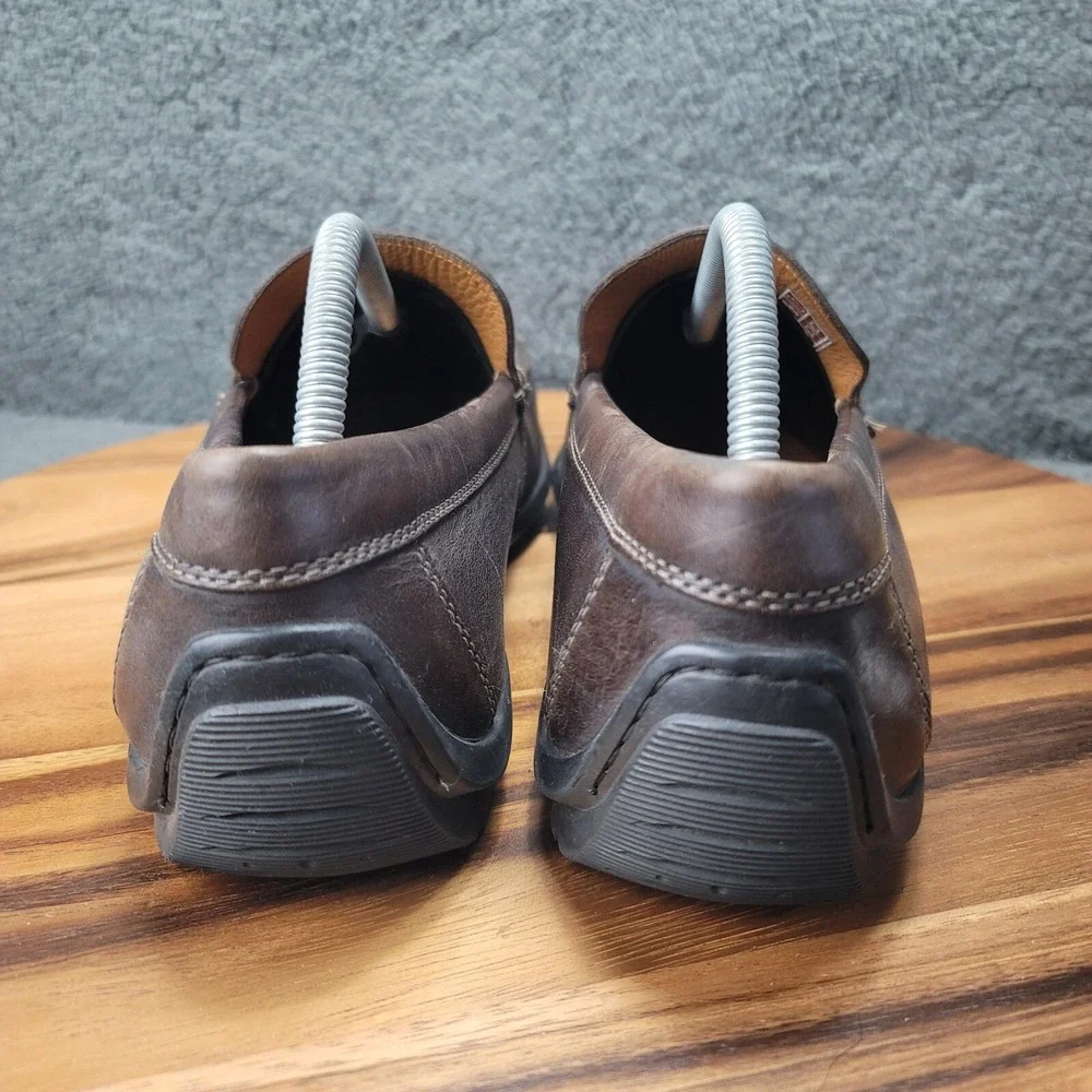 Ecco Loafers‎ Shoes Brown Leather Mens Size 10.5 / EU 44 Slip On Moccasins Dress